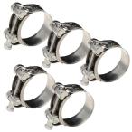 Morisho muffler зажим шланг частота нержавеющая сталь металл машина мотоцикл универсальный болт с шестигранной головкой широкий застежка 5 шт. комплект регулировка 80-85 m