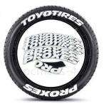 ショッピングステッカー TOYOTIRES PROXES トーヨータイヤ プロクセス タイヤレター ホワイトレター タイヤステッカー