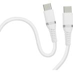 HIDISC USB Type-C to Type-C (C to C кабель ) 1m мармешлоу белый мягкость ... трудно PD100W соответствует супер внезапный скорость зарядка HD-STCC100W1WH