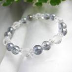 パワーストーン ブレスレット 手彫り「鳳凰」水晶入り！ シルバーオーラ メンズ レディース ブレスレット  パワーストーン 天然石