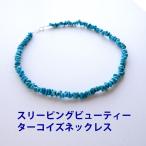 天然石 ネックレス SV925 スリーピングビューティー ターコイズ トルコ石 スカイブルー お守り アメリカ アリゾナ州産！レディース パワーストーン 送料無料