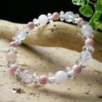 パワーストーン ブレスレット 薔薇の ローズクォーツ ピンクアクマリン ＆ ミルキーインカローズ レディース 可愛い レディース 天然石 ギフト プレゼント