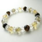 パワーストーン ブレスレット ゴールデンルチルクォーツ タイガーアイ  ＆ シトリン メンズ レディース 天然石 金運 仕事運 ゴールド ギフト プレゼント