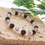 パワーストーン ブレスレット ガーネット &amp; ラベンダー アメジスト パープル 可愛い お洒落 願望達成 癒し 勝利 レディース 天然石 ギフト プレゼント
