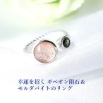 天然石リングギベオン隕石ピンクゴー...