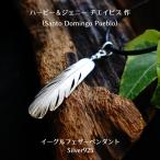 インディアンジュエリー フェザー 羽  ハービー ＆ジェニー チエイビス 作 ペンダントトップ SV925 職人技 メンズ レディース ギフト ハンドメイド