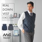 ダウンベスト メンズ ビジネス スーツベスト Vネック ダウンジレ ジレ チョッキ シンプル 秋冬 30代 40代 50代 防寒 通勤 AWC