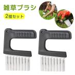 雑草ブラシ 2個セット 草取りカッター ステンレス鋼製 草削ブレード 小型 軽量 コケ 苔 レンガの隙間 雑草を根ごと抜 草取り道具 芝生 庭 農場 園芸用品