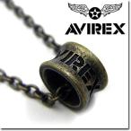 アヴィレックス ネックレス AVIREX ロゴ リングネックレス AVN017G ゴールド