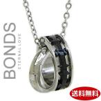 ステンレス ネックレス BONDS ボンズ ダブルリングネックレス HOLY メンズ BN-2520M シルバー×ブラック
