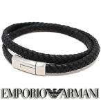 エンポリオ アルマーニ EMPORIO ARMANI ブレスレット レザー EGS2176040 ステンレスアクセサリー