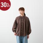 ショッピングSH- 【30%OFF】マノン ナイロン ドット ジャガード アミカル シャツ メール便OK MANON MNN-SH-305 長袖 ブラウス きれいめ バンドカラー