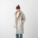 ショッピングウール マオメイド 圧縮ウール ダブルボタン ロング丈コート maomade 541128 レディース 秋冬 アウター フード付き カジュアル シンプル ゆったり