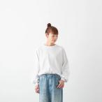ミズイロインド パフスリーブ 長袖 ロング Tシャツ メール便OK mizuiro ind 1-210069 コットン レディース カットソー シンプル