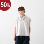 【50%OFF】ニコルソン アンド ニコルソン スカーフ付き ノースリーブ ブラウス SMILE-POPLIN メール便OK nicholson & nicholson レディース トップス シンプル