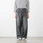 ショッピングused オーディナリーフィッツ ベルパンツ BELL PANTS BLACK USED 180-225 Ordinary fits ブラックデニム ジーンズ カジュアル ユーズド感