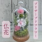 ブリザードフラワー 仏花 ガラスドーム ケース入り アレンジメント お供え 花 お盆 お悔やみ花 ペット コンパクト ブリザードフラワー