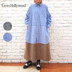 【★50%OFF】SALE セール GO TO HOLLYWOOD ゴートゥーハリウッド コンパクトチェックポプリンレイヤードワンピース 1232902 ブランド レディース ワンピース