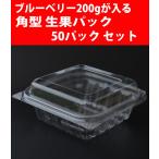 ブルーベリー200g用生果パック(角型) 50枚セット