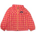  прекрасный товар *Patagonia Kids нейлон жакет 6-12M серебристый жевательная резинка проверка женщина . Patagonia STY60295 SP15 уличный кемпинг 
