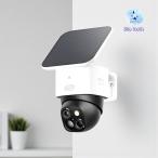 Anker Eufy SoloCam S340屋外防犯カメラ /ソーラー充電 / 360°撮影可能  / 3K画質 / 防犯対策/デュアルレンズカメラ / 8倍ズーム / ワイヤレス対応/連続給電