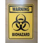 WARNING Biohazard プレート Hollywood Sign Co California （新品・未使用）