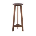 東谷 プランターベースM W28×D28×H65cm ブラウン/ホワイト 天然木(ミンディ) ラッカー塗装 完成品 GUY-922WH