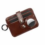 AirTag レザースリムウォレット (Brown)