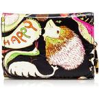 ショッピングツモリチサト [ツモリチサト] 二つ折り財布 ミニ財布 ハッピースタッフ レディース ブラック(01)