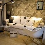 Simple Life 北欧 黒白猫 癒す系 ソファーカバー 綿 100% 布 四季通用 滑り止め マルチカバー 水洗い ファッション ふわふわ 厚手