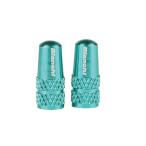 BIANCHI (ビアンキ) 仏式アルミバルブキャップ ローレットタイプ 2個入 チェレステ