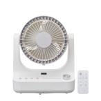 ドウシシャ サーキュレーター CIRKILATOR 18cm 【分解して水洗い可能】風量9段階 適応畳数〜16畳 左右自動首振り ピュアホワイト