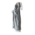 YKFN 着る毛布 ルームウエア ふわふわ あったかい 子供 着るブランケット メンズ 大判 フード付き うさ耳 おしゃれ 毛布 冬用 部屋着 厚手