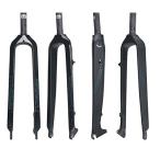PLATT 自転車用フォークフルカーボン 超軽量 ストレートチューブ ディスクブレーキ マウンテンバイクフォーク MTB 26/27.5/29インチ