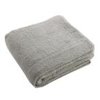 ムコタオル タオルケット シングル(約136×190cm) 厚手 触り心地 ふわふわ 綿100% 泉州タオル 日本製 洗える 無地 1枚 ライトグレー