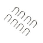 ACROPIX универсальный выхлоп труба muffler тянуть крюк U знак type мотоцикл скутер серебряный цветный 8 шт 