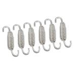 A ABSOPRO мотоцикл выхлоп труба springs 55mm 2.17" универсальный muffler камера springs крюк нержавеющая сталь серебряный to