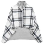 [Ｊｕｎｅｒｏｓｅ] ひざかけ 肩当て 肩掛け ブランケット 大判 厚手 着る毛布 メンズ レディース ブランケット 防寒対策 静電気防止 オフィス