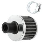  Mini воздухоочиститель мотоцикл соответствует универсальный сетка воздушный фильтр 18mm прямая труба модель custom детали для замены серебряный 