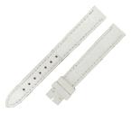 カルティエ 腕時計パーツ レディース 純正 クロコ 尾錠用 替え バンド ベルト ストラップ 13ｍｍ 白 ホワイト