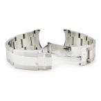 ロレックス 純正 GMTマスター2 126710用 替え バンド ステンレス ベルト 純正SS製バックル付 20mm オイスター 3連 シルバー メンズ 腕時計