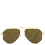 ルイヴィトン サングラス LVフラッシュ 59□14 メタル Z1493U モノグラム パイロットシェイプ 【中古】