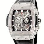 【3年保証】 ウブロ スピリット オブ ビッグバン チタニウム パヴェ 601.NX.0173.LR.1704 純正ダイヤ デイト 自動巻き メンズ 腕時計