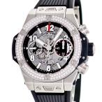 【3年保証】 ウブロ ビッグバン ウニコ チタニウム 441.NX.1170.RX.1104 純正ダイヤ マットブラックスケルトン 自動巻き メンズ 腕時計