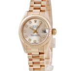 【3年保証】 ロレックス デイトジャスト 26 179175G K番 K18エバーローズゴールド無垢 純正ダイヤ 自動巻き レディース 腕時計