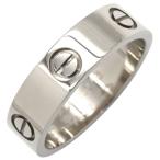 カルティエ リング 指輪 ラブリング シルバー #56(JP16) LOVE Ring 750 18K WG 18金 16号 B4084700