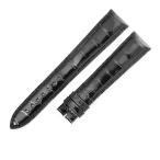 ジャガールクルト 純正 未使用 替え ストラップ クロコバンド ベルト 19mm シャイニー ブラック 黒 メンズ 腕時計