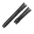 ヴァシュロン・コンスタンタン 純正 クロコバンド 未使用 替え ベルト 交換 正規品 17ｍｍ シャイニー ブラック 黒 メンズ 腕時計