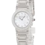 【3年保証】 ブルガリ ブルガリブルガリ BBL26S/D 純正ダイヤ  ホワイト シェル ラウンド クオーツ レディース 腕時計