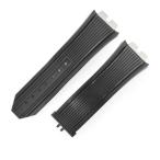 ウブロ ビックバン ウニコ 411用 ラバーバンド 純正 替え ベルト ストラップ 28mm 黒 ブラック メンズ 腕時計